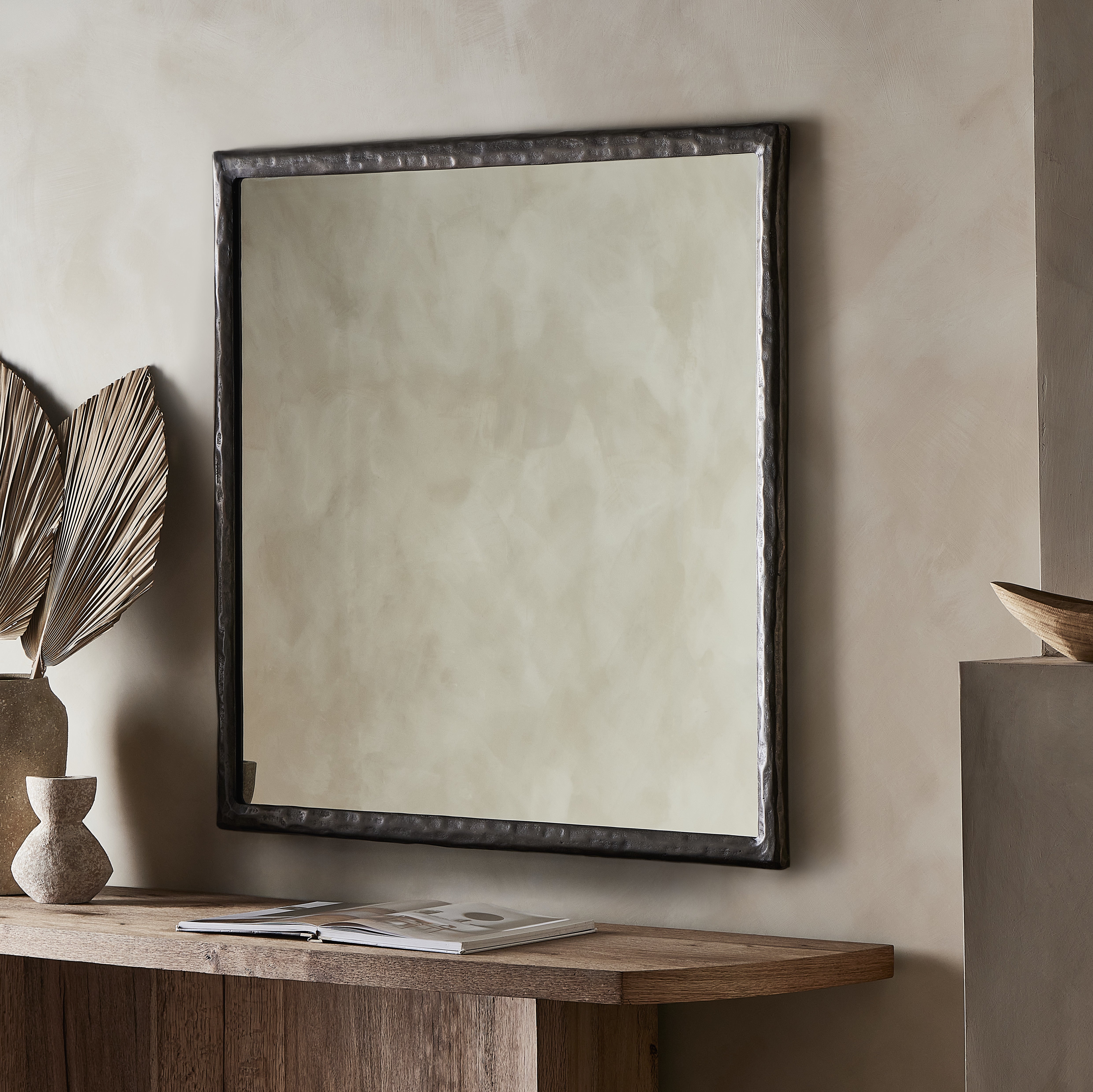 Langford Wall Mirror-Smoked Nickel - StyleMeGHD - 