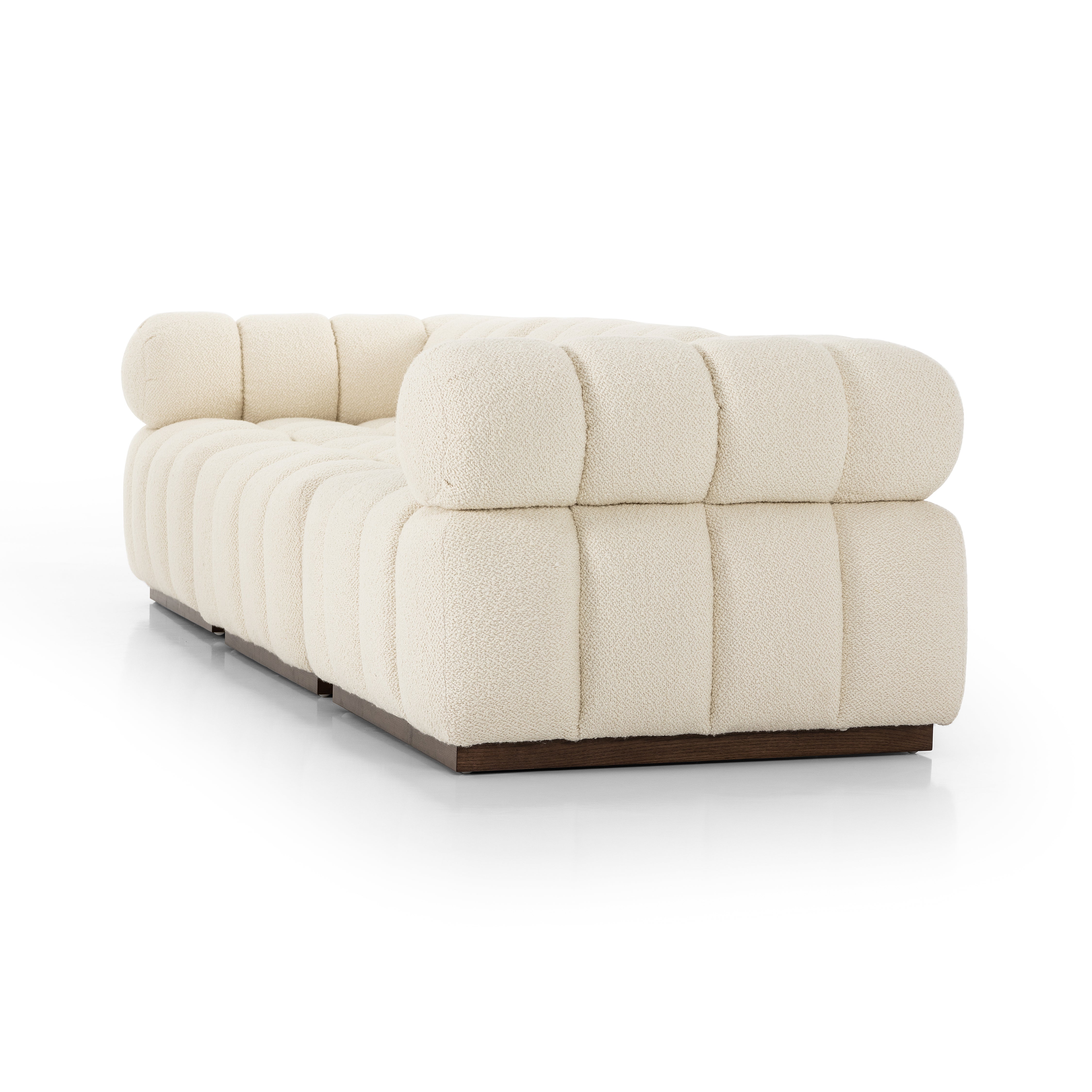 Roma 3 Pc Sectional Sofa-Durham Cream - StyleMeGHD - 