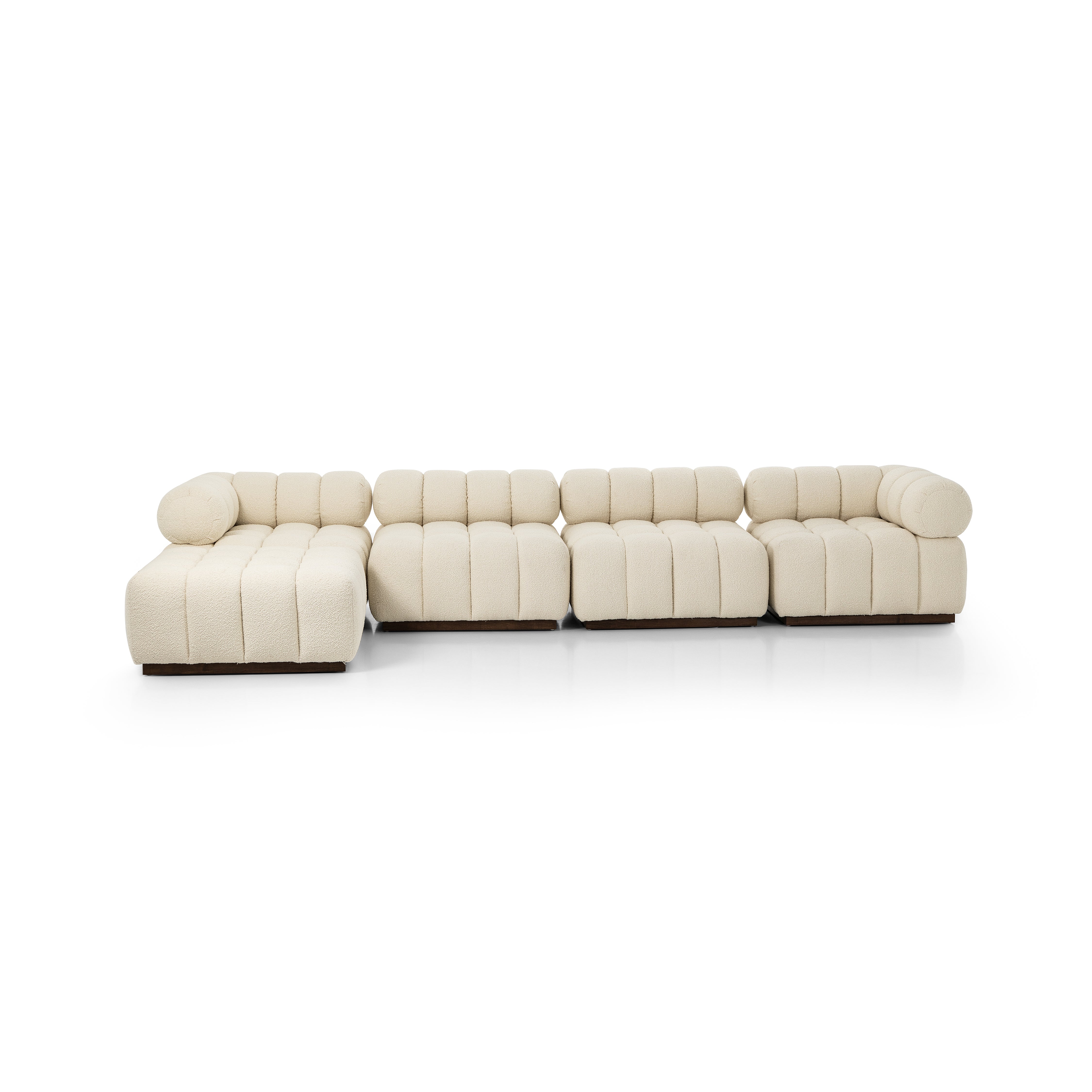 Roma 4 Pc Sectional W/ Otto-Durham Cream - StyleMeGHD - 