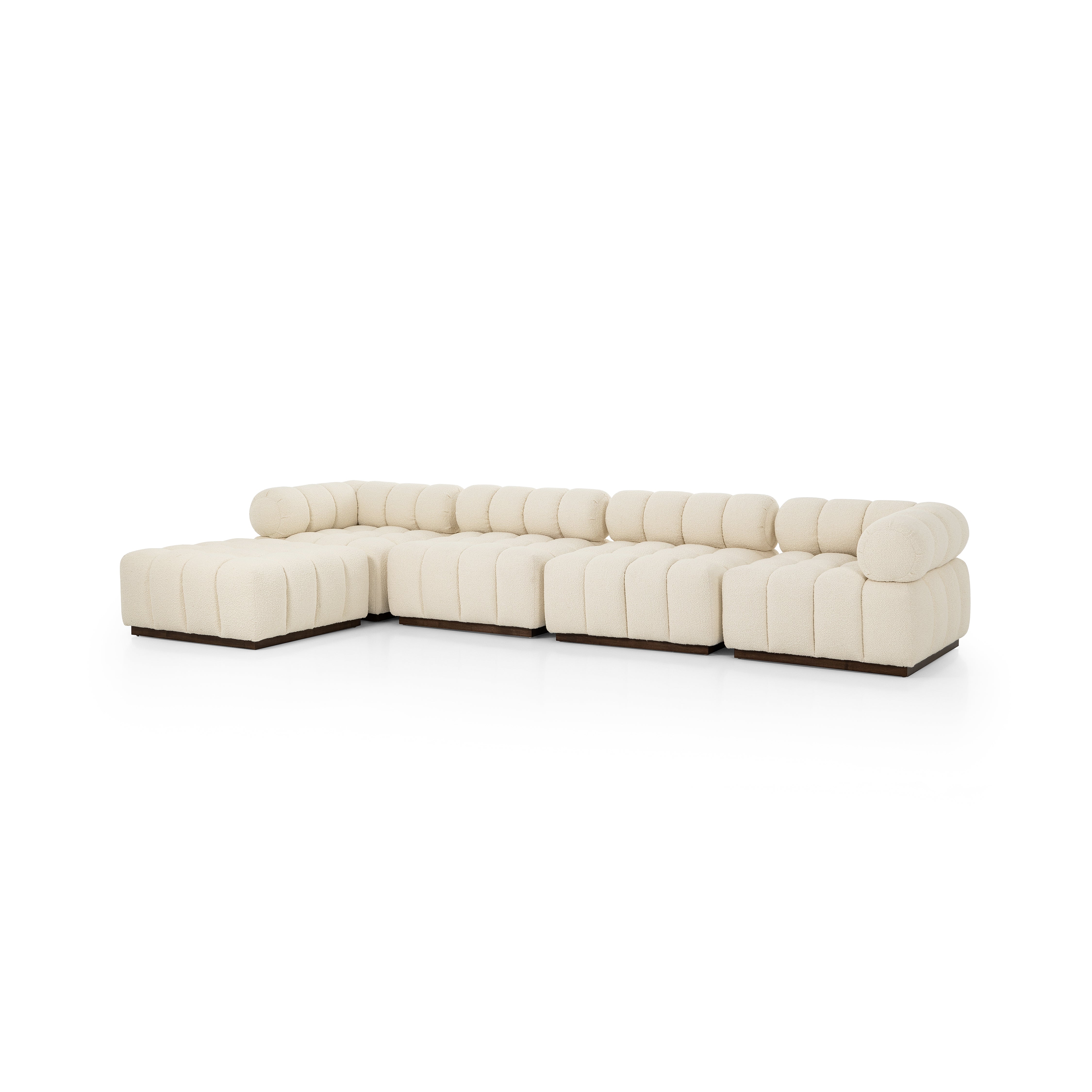 Roma 4 Pc Sectional W/ Otto-Durham Cream - StyleMeGHD - 