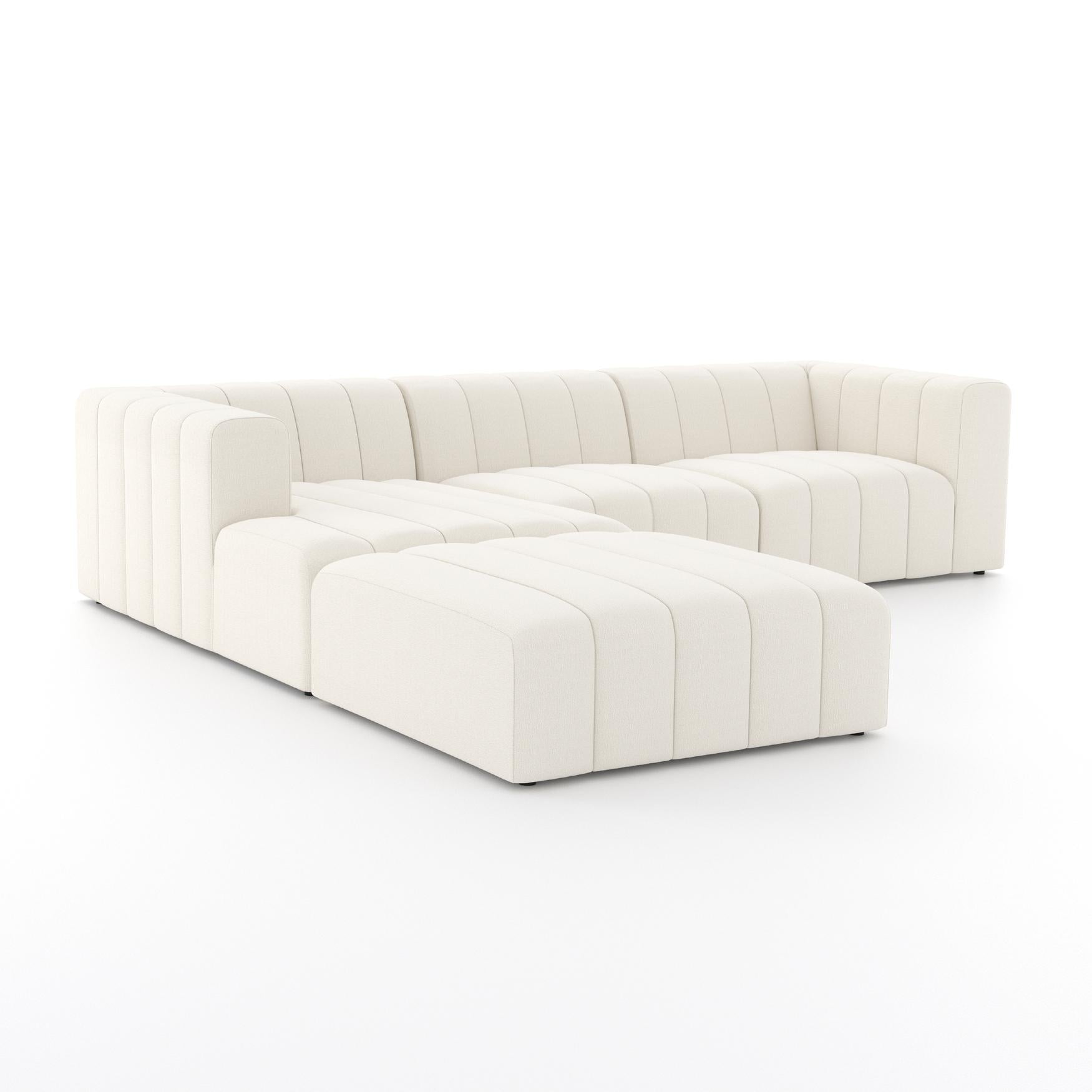 Langham Channeled 3-Pc Sectional- StyleMeGHD - Modern Sectional Sofa