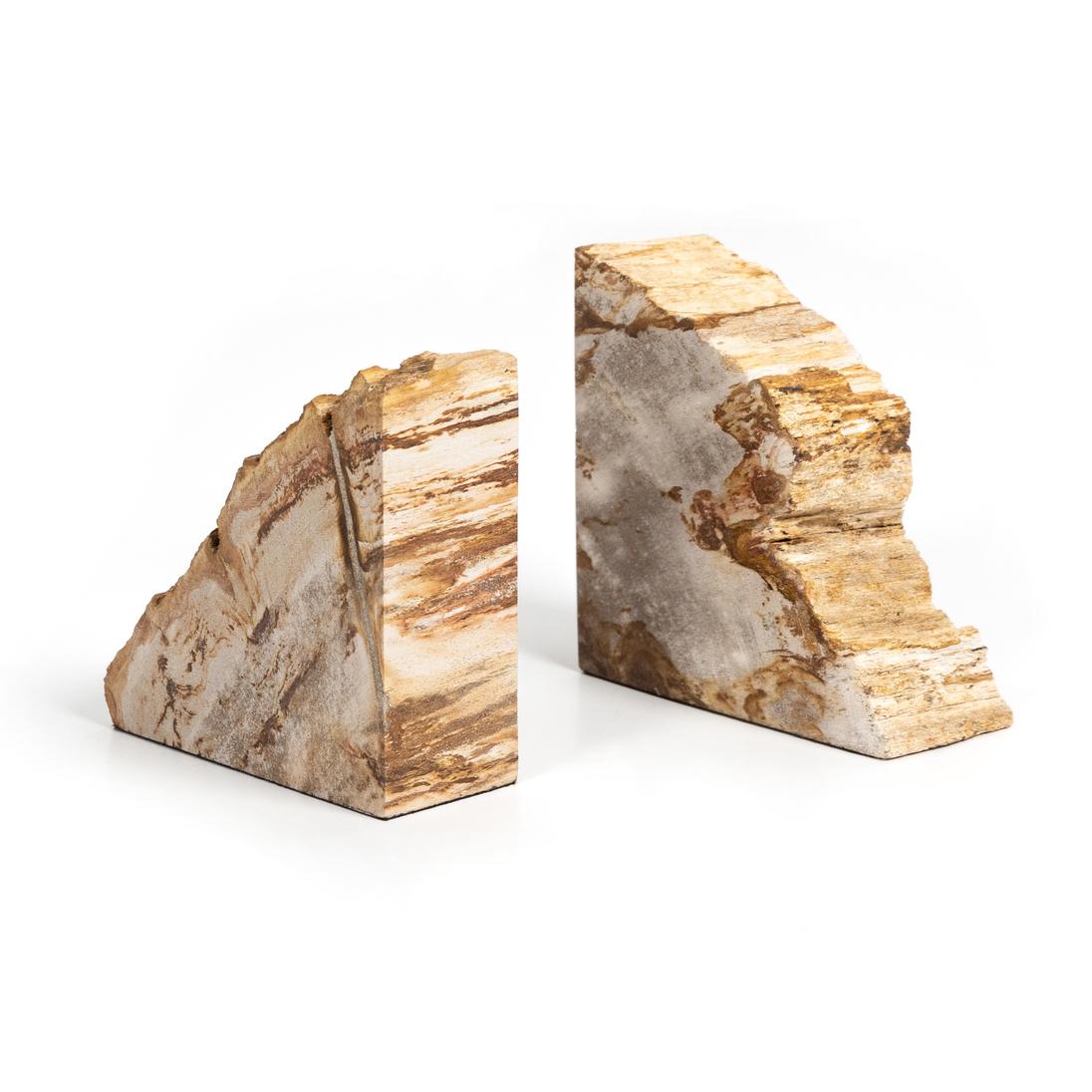 Petrified Wood Book Ends - StyleMeGHD - Modern Home Decor