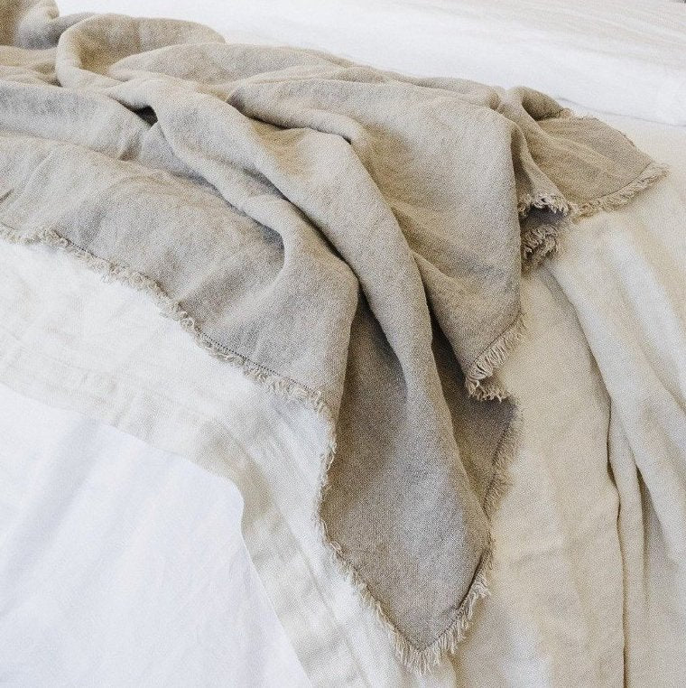 Rustic Linen Throw - StyleMeGHD - Boho Bedroom Decor