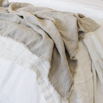 Rustic Linen Throw - StyleMeGHD - Boho Bedroom Decor