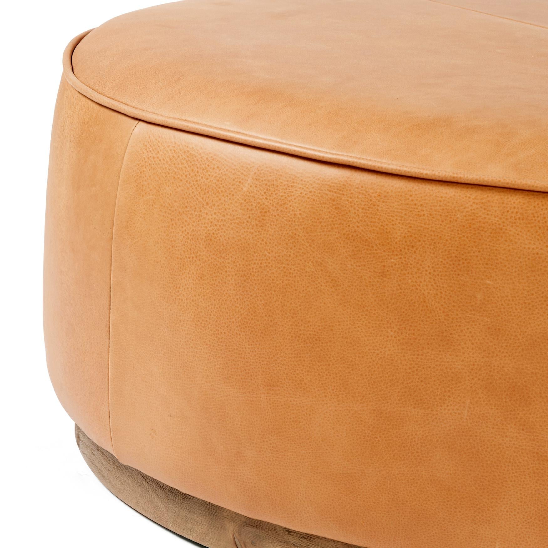 Sinclair Large Round Ottoman - StyleMeGHD - Modern Home Accents