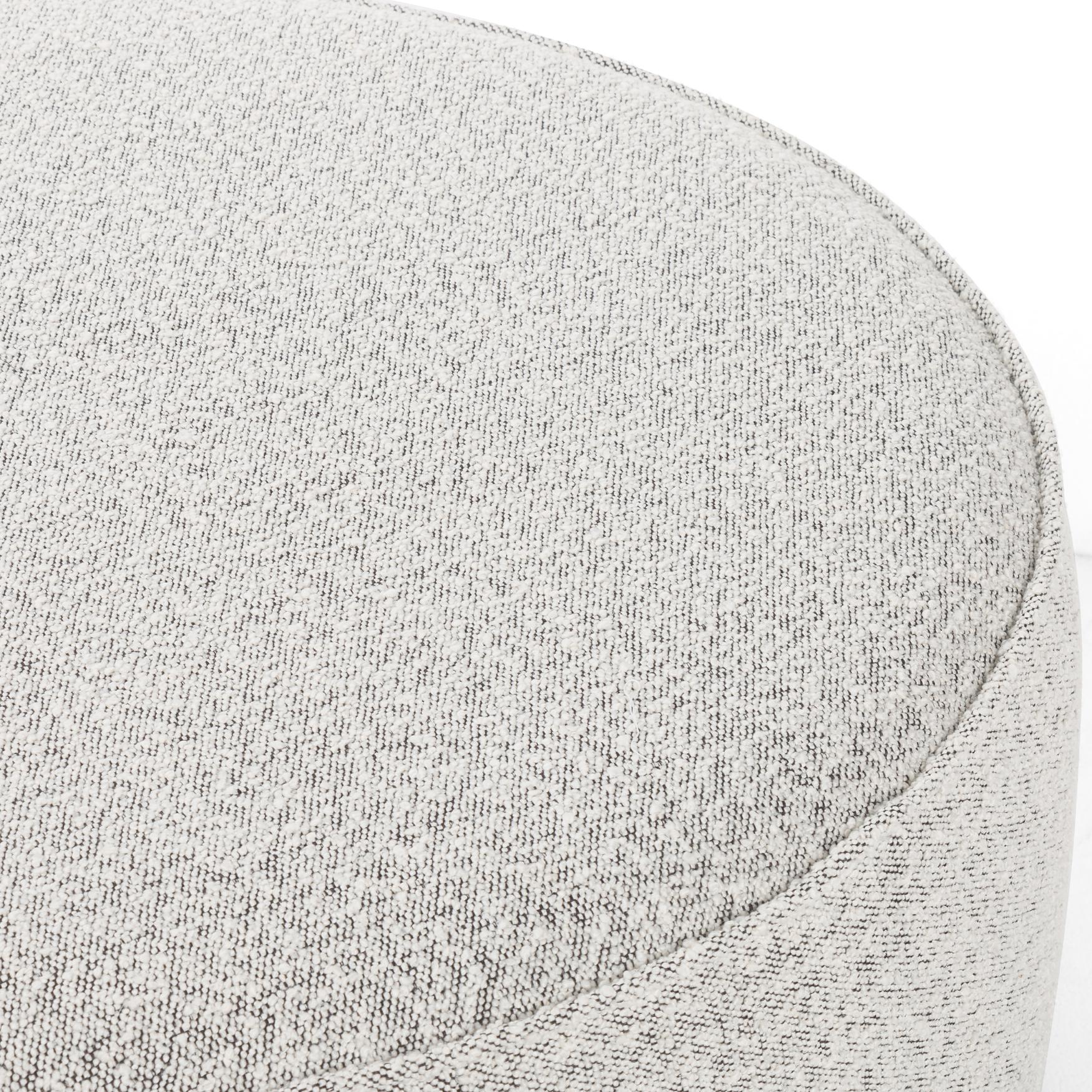 Sinclair Large Round Ottoman - StyleMeGHD - Modern Home Accents